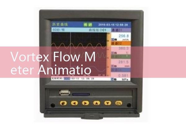 Vortex flowmeter animation